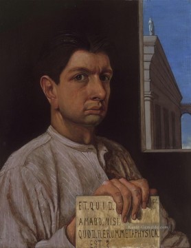  porträt - Selbstporträt Giorgio de Chirico Metaphysischer Surrealismus